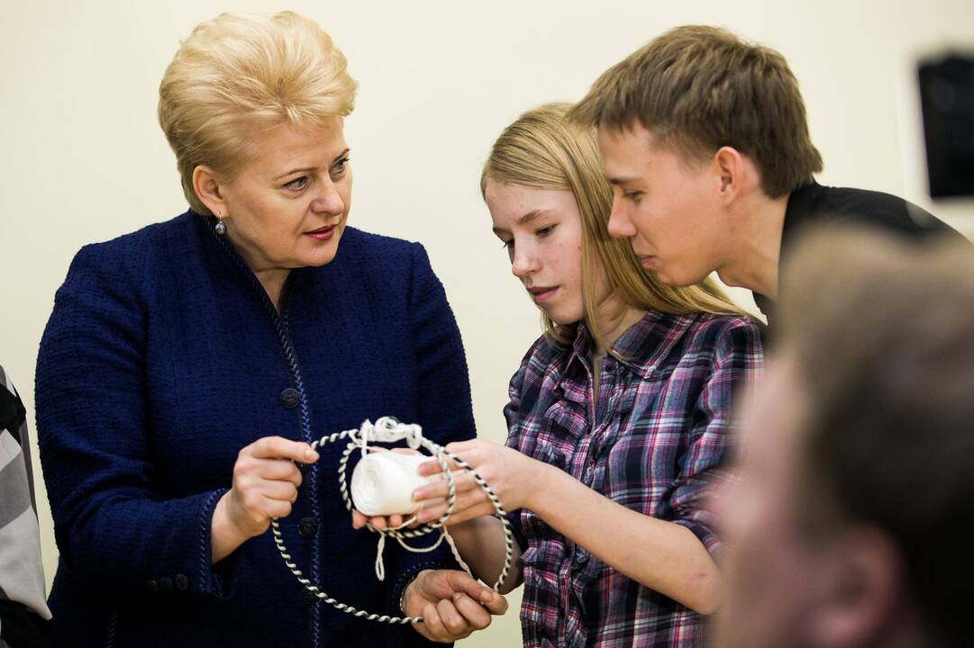 Prezidentė D. Grybauskaitė apsilankė Kauno technologijos universitete