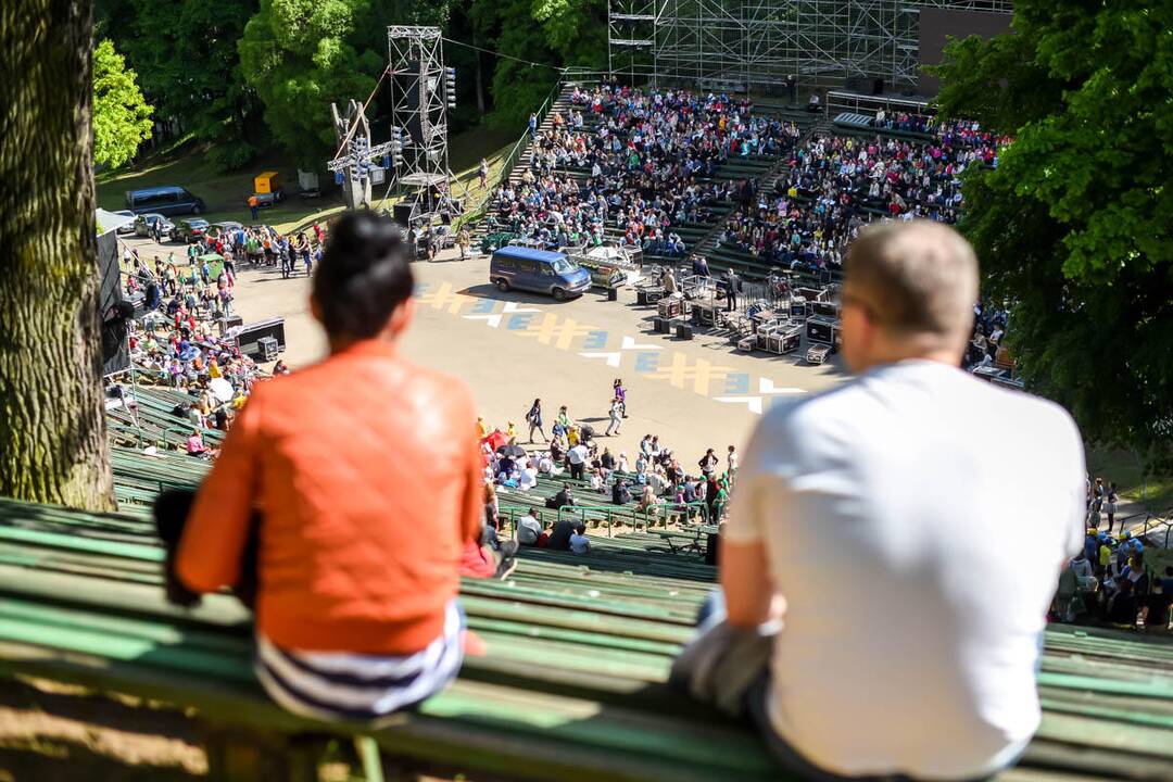 Kauno moksleivių dainų ir šokių šventės repeticija