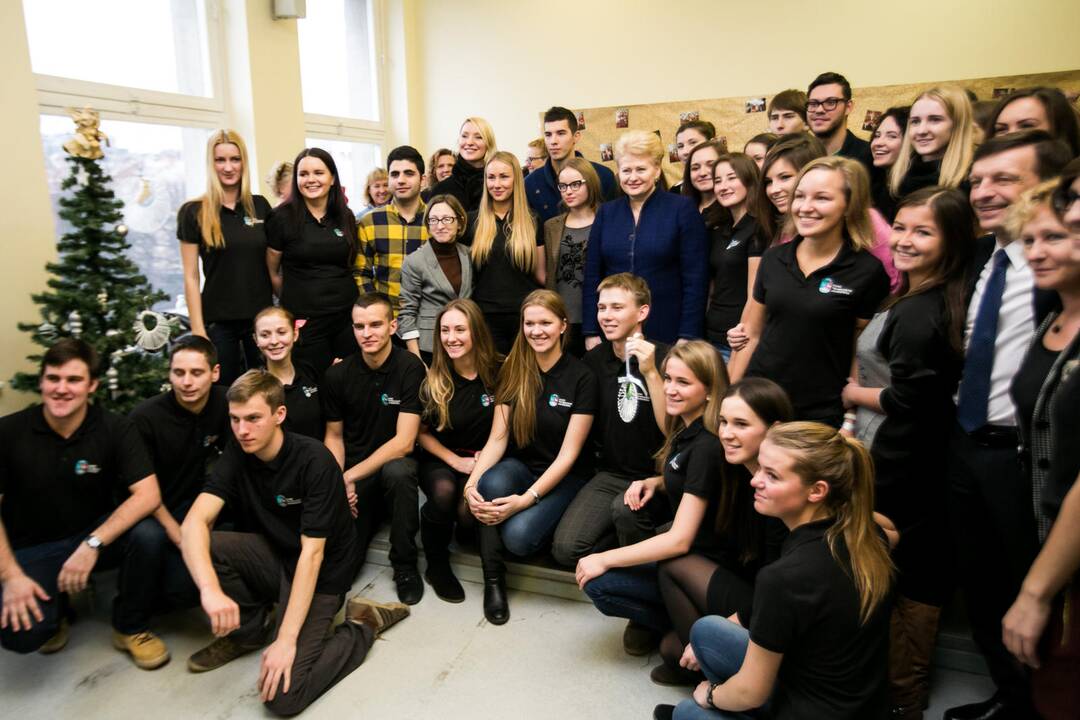 Prezidentė D. Grybauskaitė apsilankė Kauno technologijos universitete
