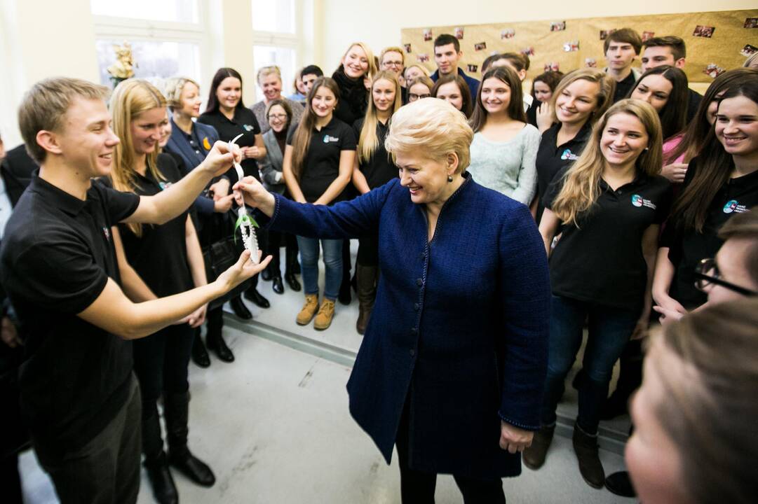 Prezidentė D. Grybauskaitė apsilankė Kauno technologijos universitete