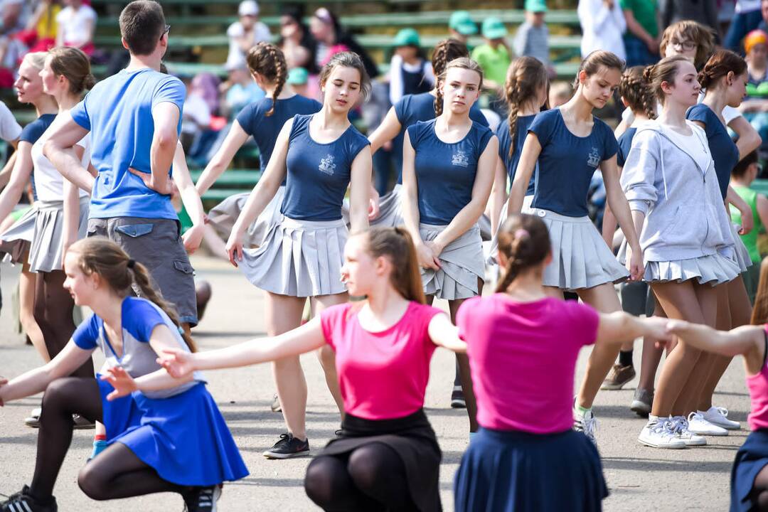 Kauno moksleivių dainų ir šokių šventės repeticija