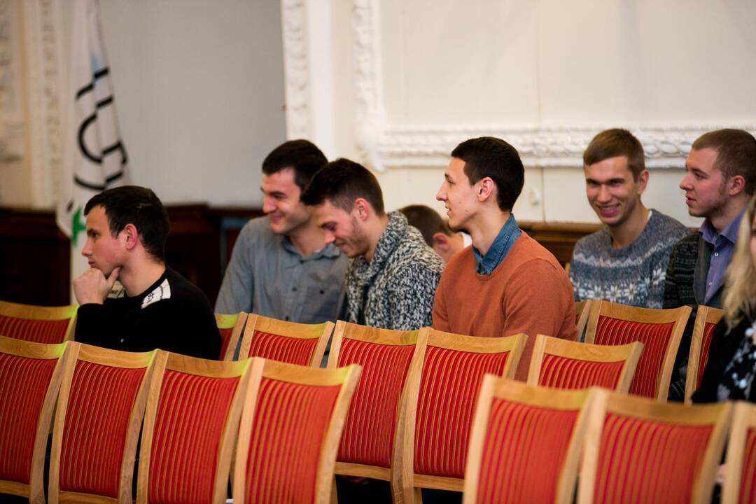 Lietuvos studentų sportininkų pagerbimas Kauno Rotušėje