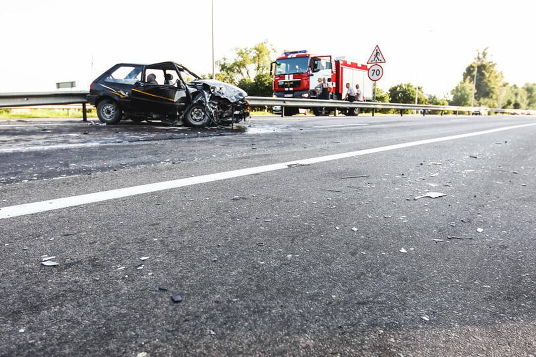 Per avariją Kauno rajone sužeisti trys žmonės