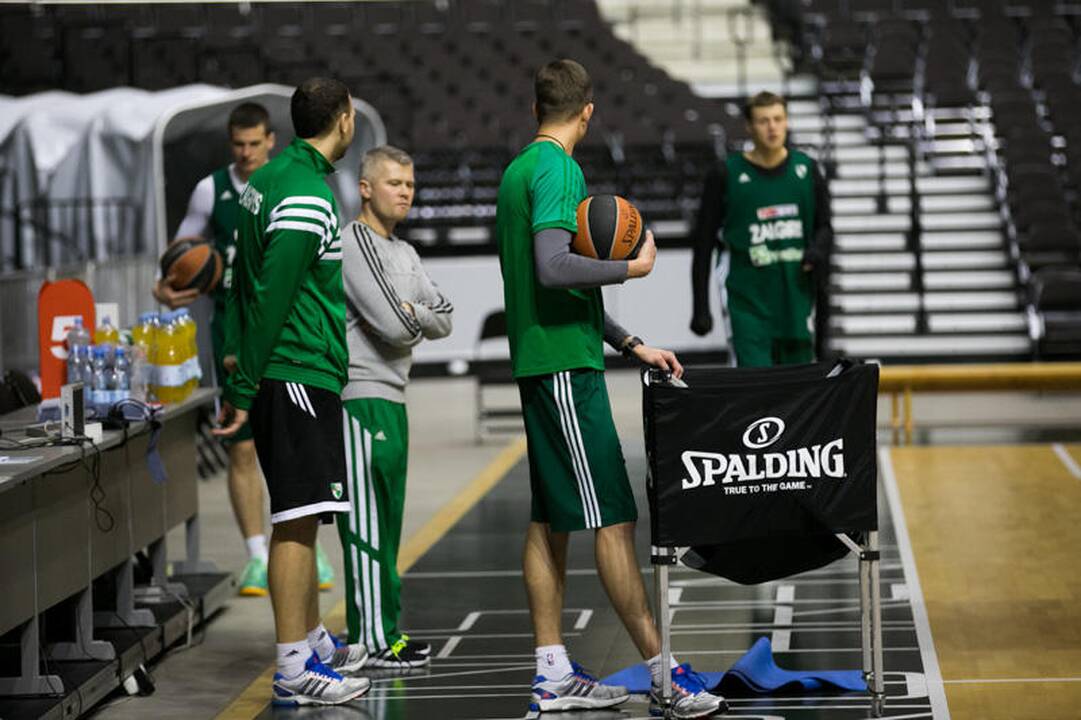 „Žalgirio“ treniruotė prieš dvikovą su Stambulo „Anadolu Efes“