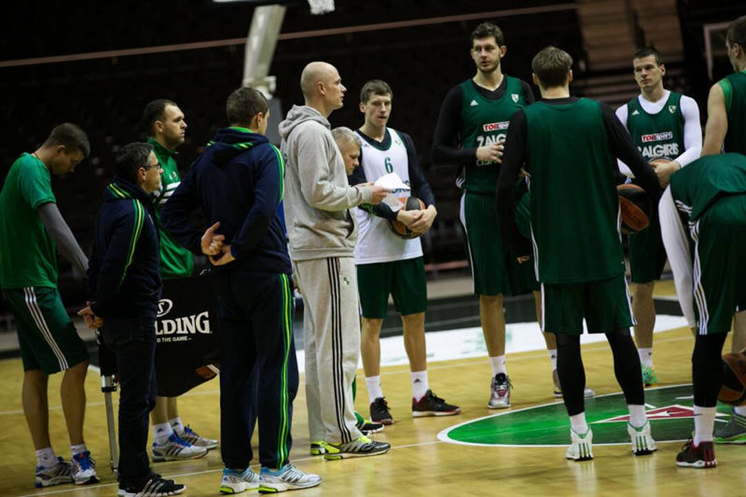 „Žalgirio“ treniruotė prieš dvikovą su Stambulo „Anadolu Efes“