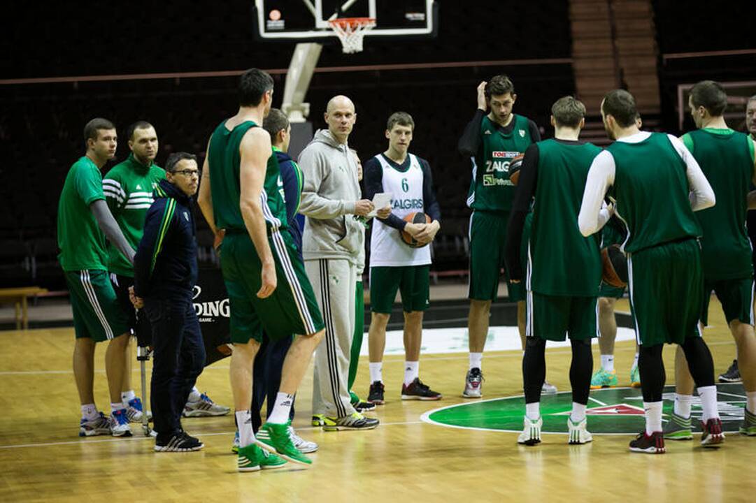 „Žalgirio“ treniruotė prieš dvikovą su Stambulo „Anadolu Efes“