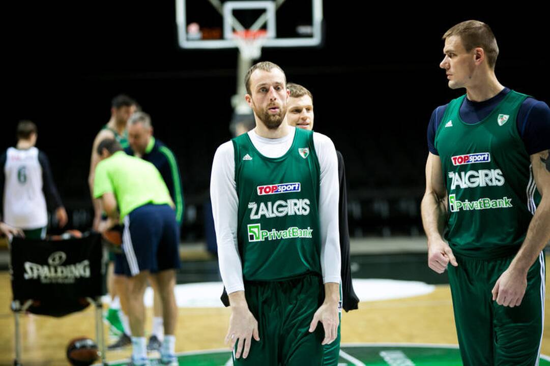 „Žalgirio“ treniruotė prieš dvikovą su Stambulo „Anadolu Efes“
