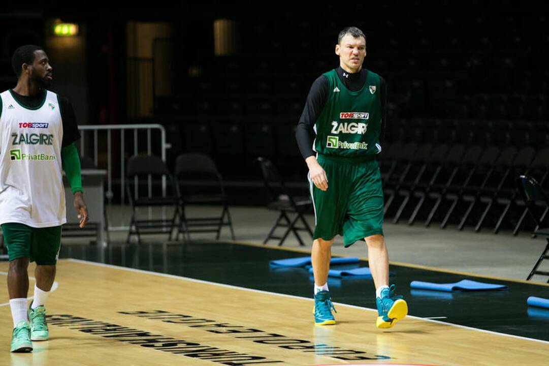 „Žalgirio“ treniruotė prieš dvikovą su Stambulo „Anadolu Efes“