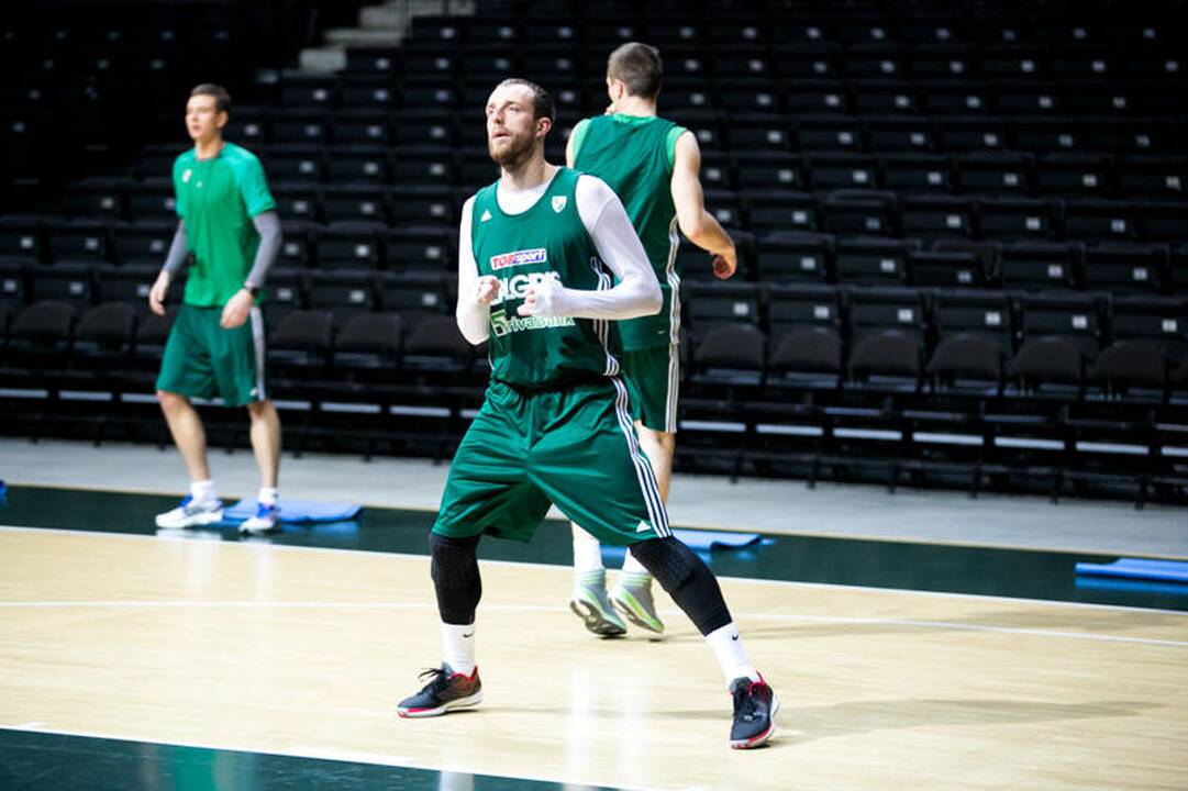 „Žalgirio“ treniruotė prieš dvikovą su Stambulo „Anadolu Efes“