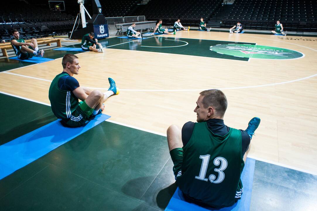 "Žalgrio" treniruotė prieš susitikimą su Bambergo "Brose Baskets"