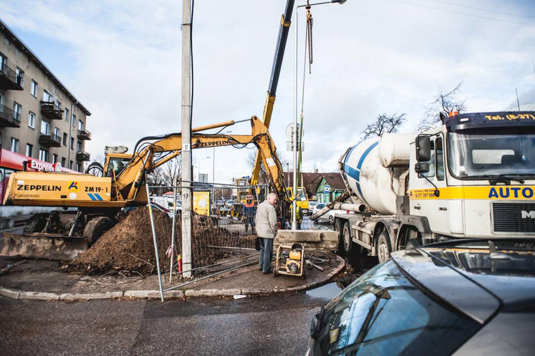 K. Petrausko gatvėje nukirstas interneto kabelis