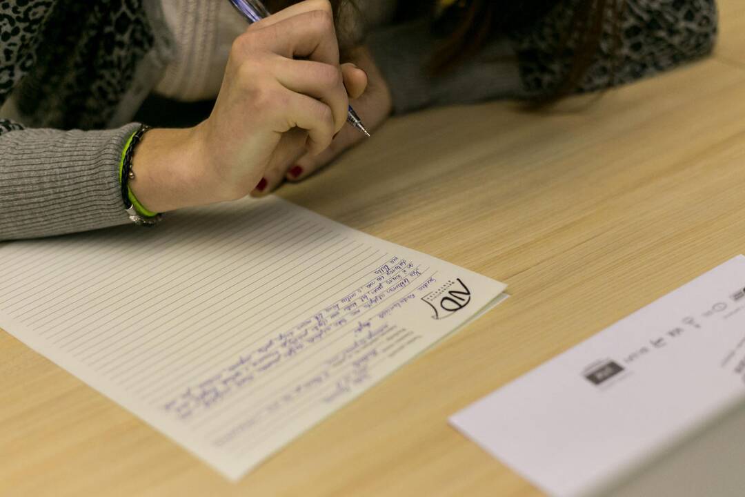 Kauniečiai rašė Nacionalinį diktantą