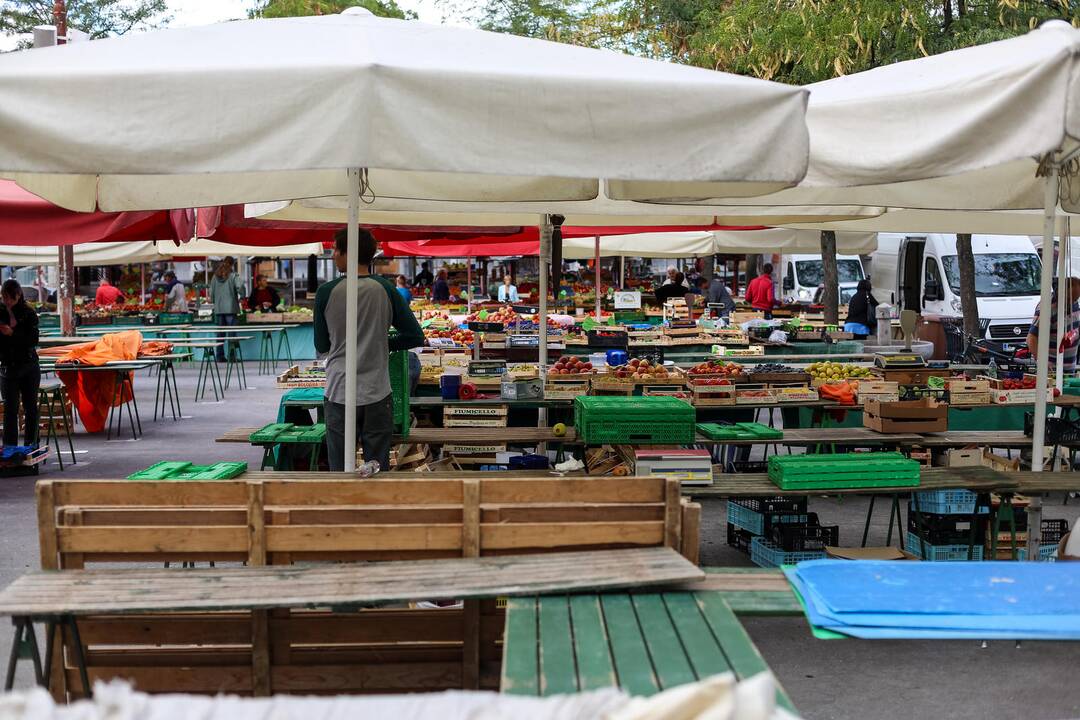 Į siauras Liublianos senamiesčio gatveles krepšinis neprasibrovė