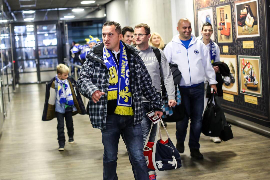 Bosnių sirgaliai atvyksta į Kauną
