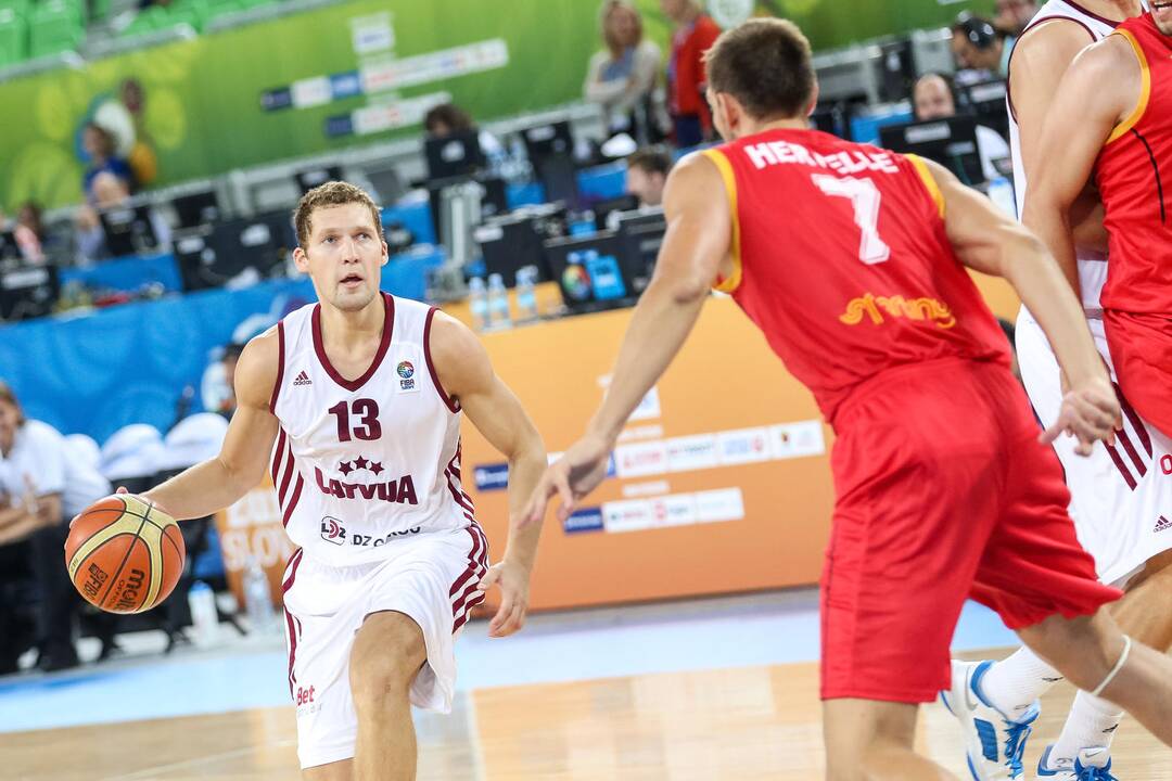 "Eurobasket": Latvija - Belgija 