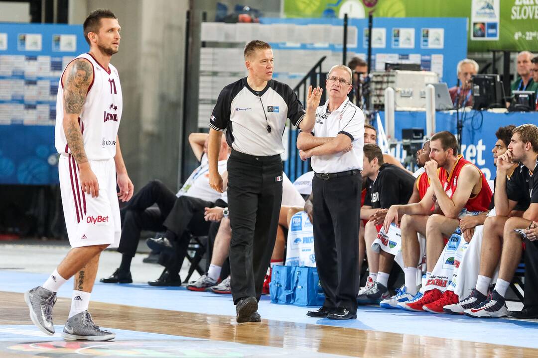 "Eurobasket": Latvija - Belgija 