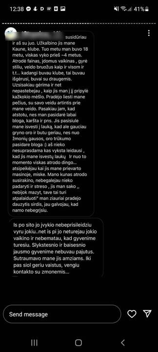 Situacija: su vienu vaikinu susidūrusios merginos prabilo apie traumuojančias seksualines patirtis.