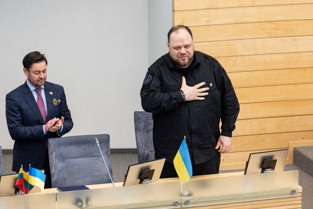 Ukrainos Aukščiausiosios Rados Pirmininkui Ruslanui Stefančukui įteikta A. Stulginskio žvaigždė