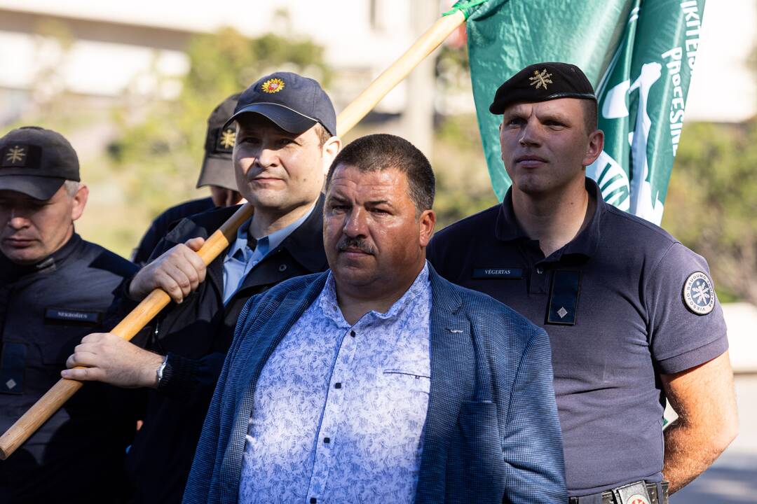 VST pareigūnų protestas