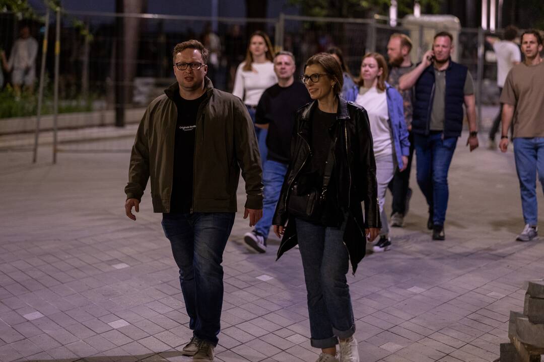 Daugiatūkstantinė minia po Justino Timberlake'o koncerto
