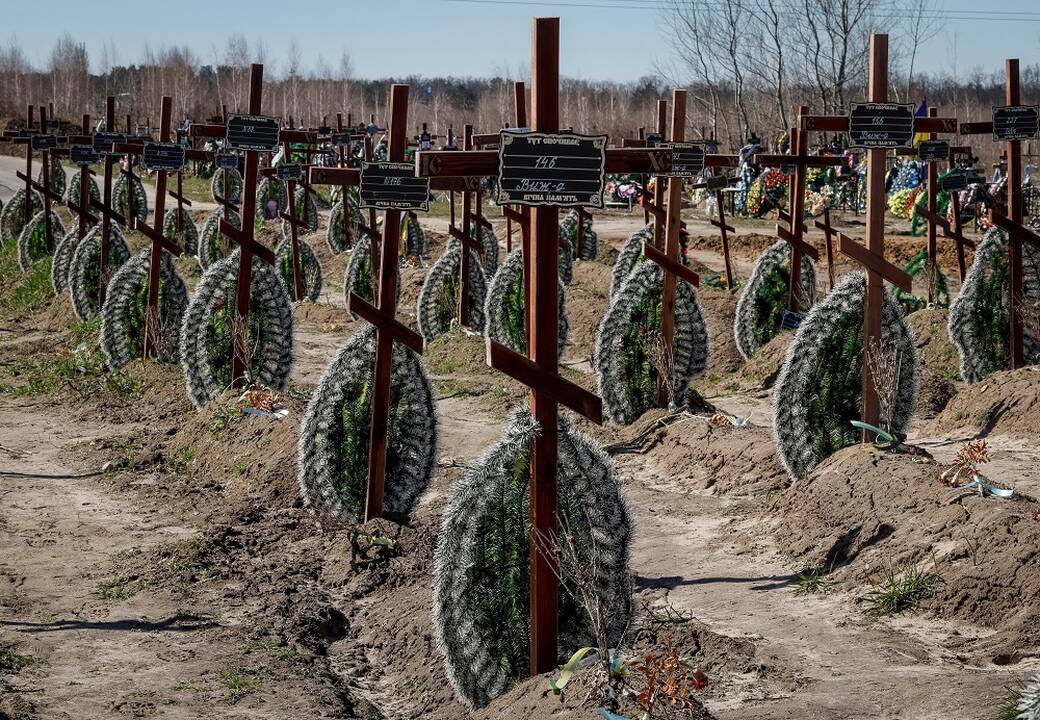 Praėjus metams Ukraina prisimena Bučos aukas