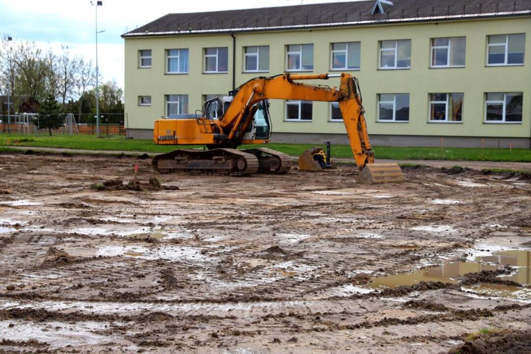 Pokyčiai: rekonstruojamas futbolo stadionas Garliavoje atitiks tarptautinius standartus.