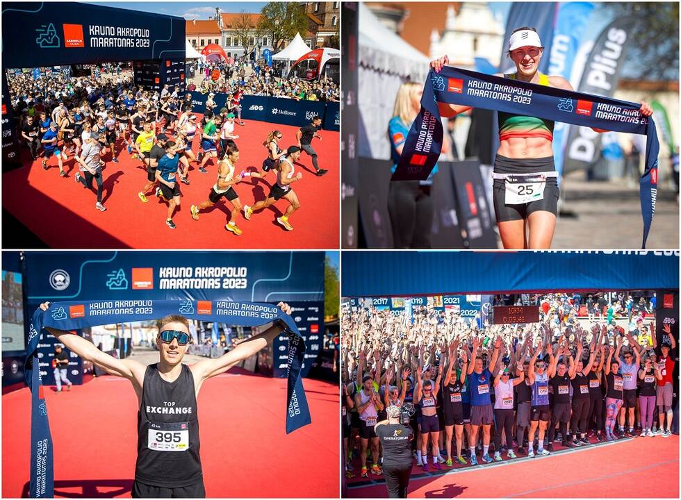 G. Akmanavičiūtė pasiekė Kauno maratono rekordą, tarp dalyvių – ir M. Kalnietis