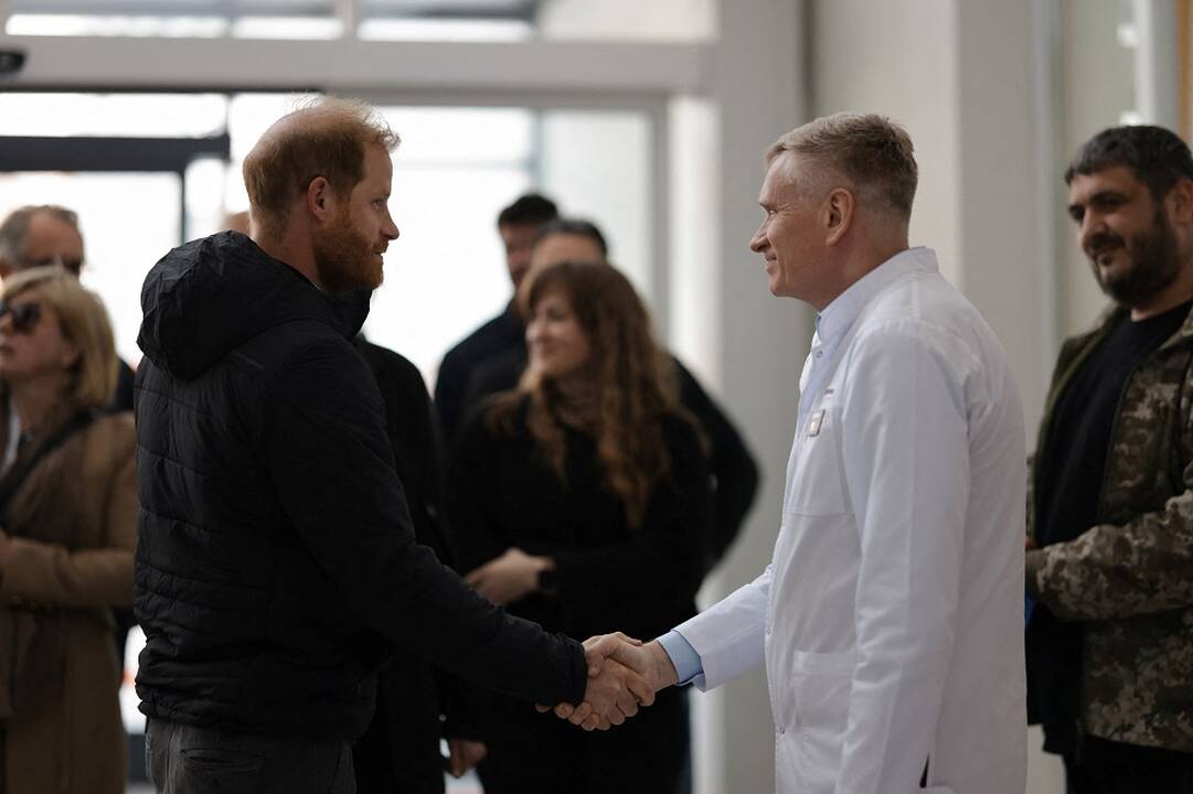 Princas Harry netikėtai apsilankė Ukrainoje
