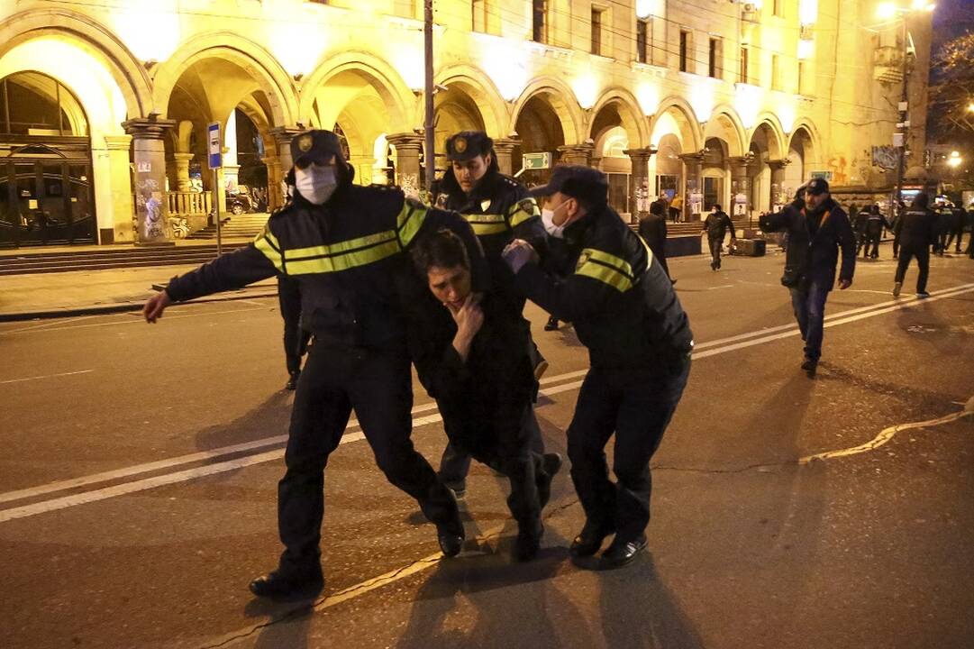 Sakartvelo opozicija žada tęsti antivyriausybinius protestus
