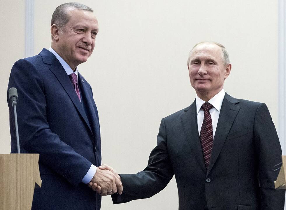 Recepas Tayyipas Erdoganas ir Vladimiras Putinas