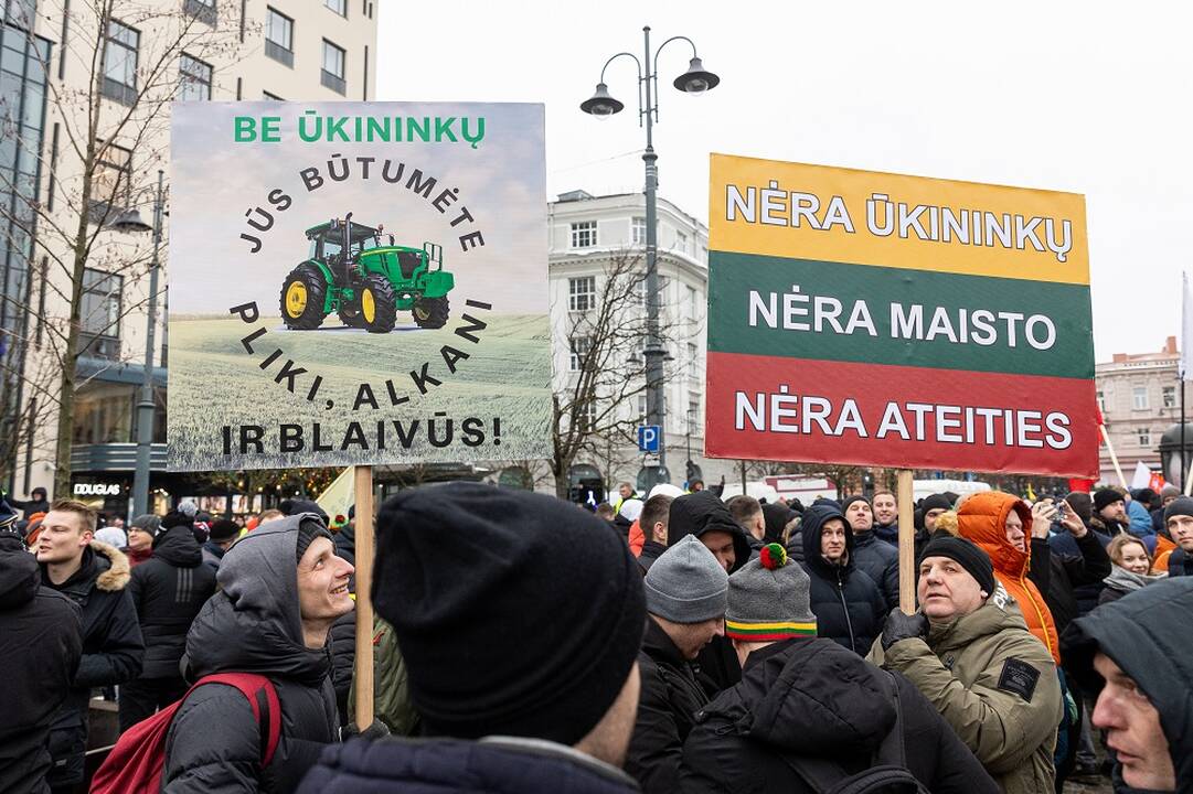 Ūkininkai prašo leidimo pratęsti protestą Vilniuje