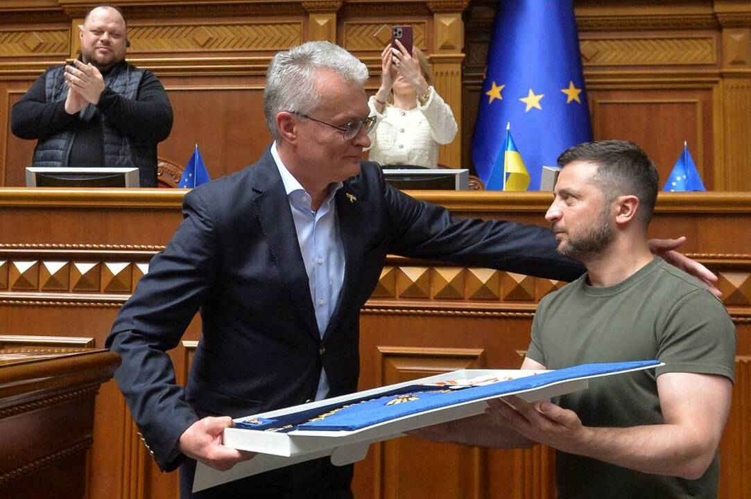Gitanas Nausėda ir Volodymyras Zelenskis