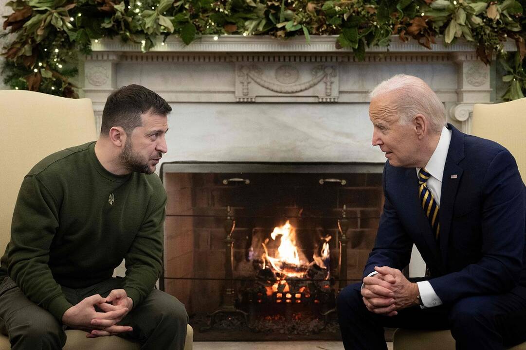 Volodymyras Zelenskis ir Joe Bidenas