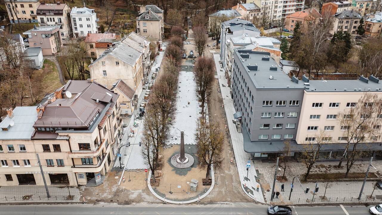 Kauno šaligatvių tvarkymo darbai