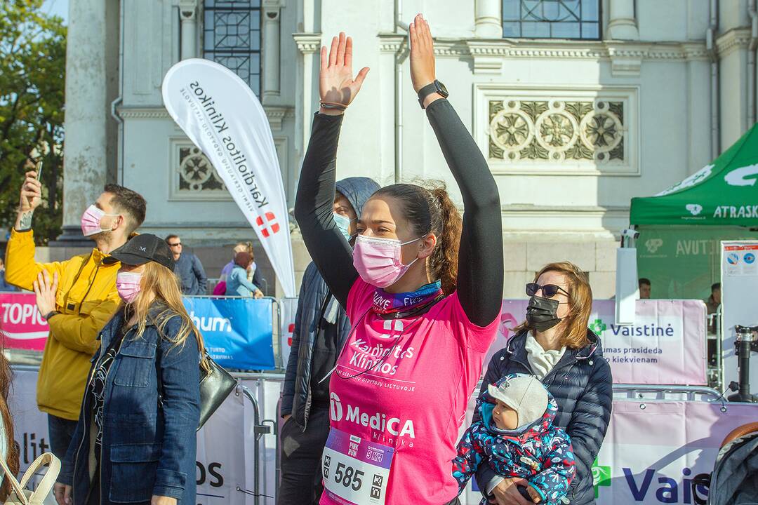 Rožinio kaspino bėgimas „Pink Run su BENU 2021“