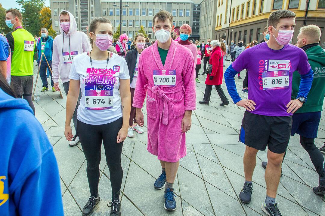 Rožinio kaspino bėgimas „Pink Run su BENU 2021“