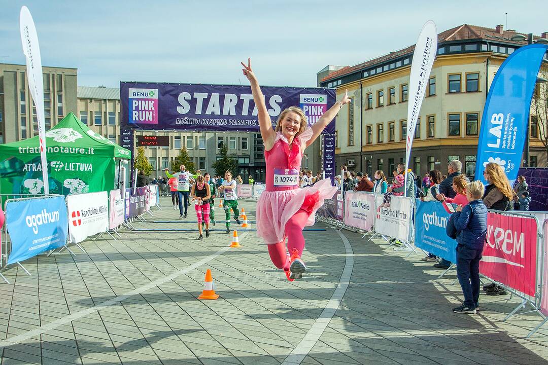 Rožinio kaspino bėgimas „Pink Run su BENU 2021“