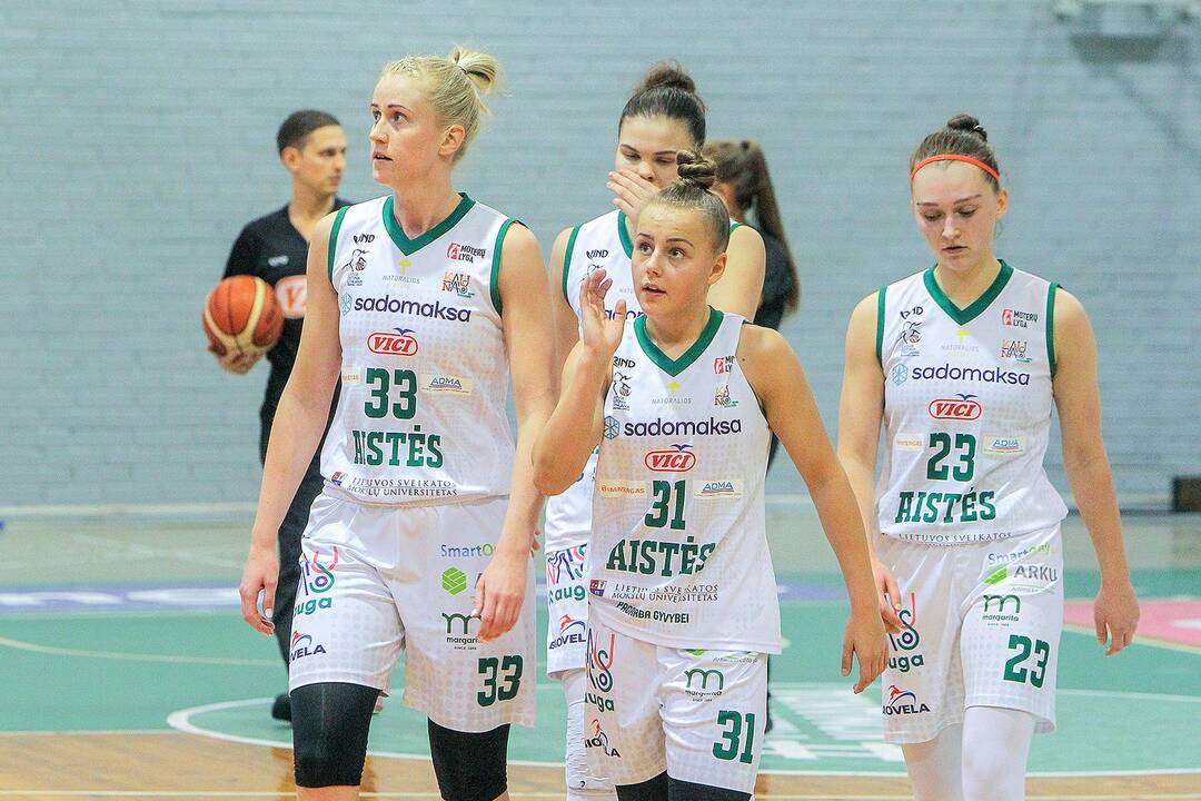Moterų lyga: „Aistės-LSMU“ – „Kibirkštis-VKM“ 97:52