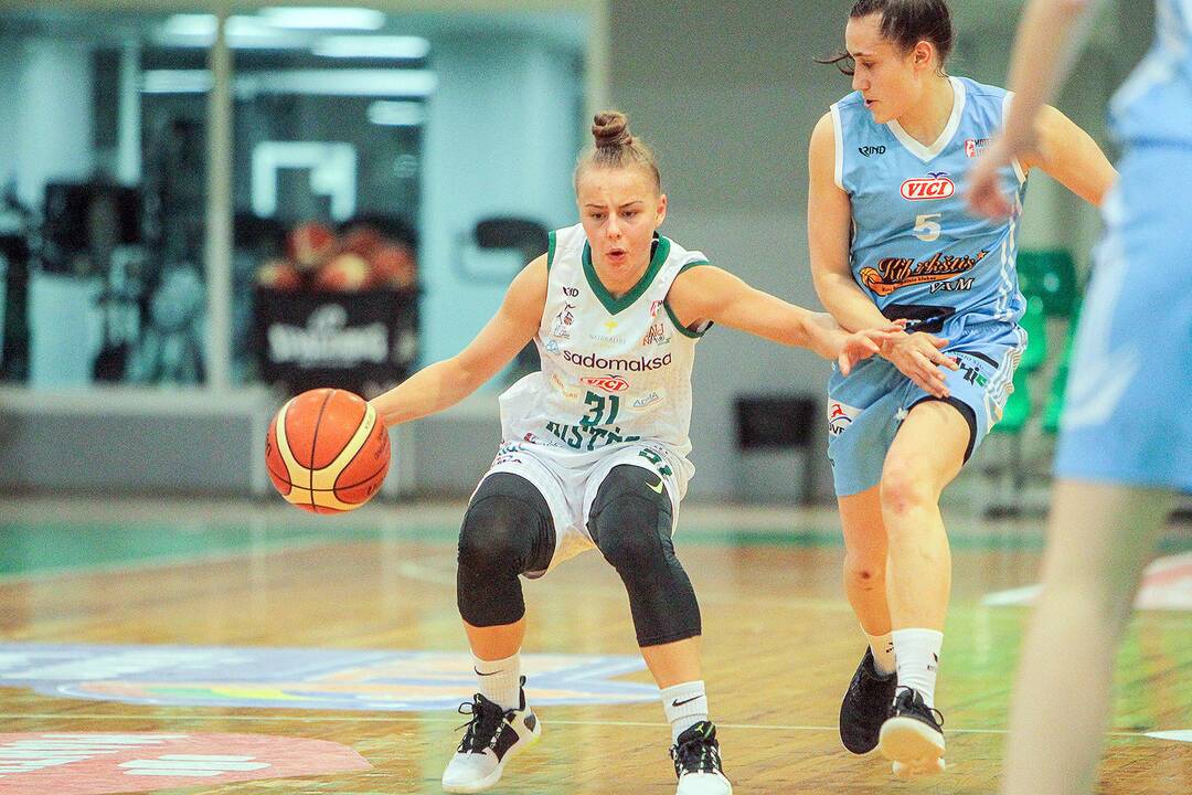 Moterų lyga: „Aistės-LSMU“ – „Kibirkštis-VKM“ 97:52