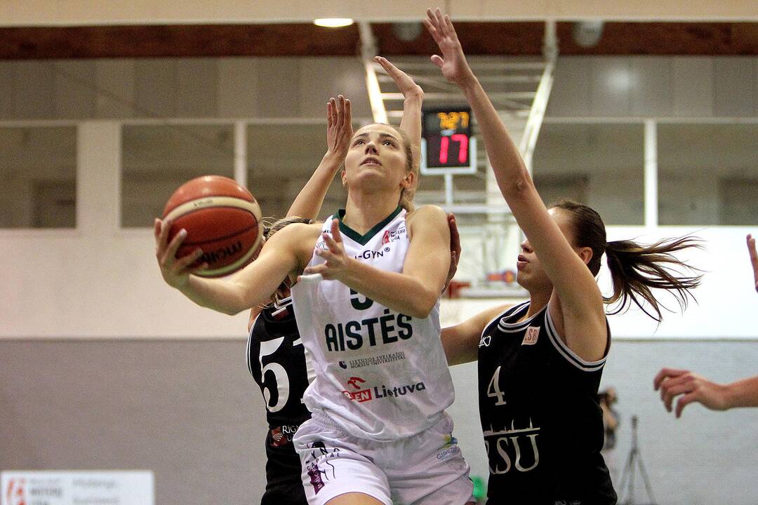 Moterų lyga: „Aistės-LSMU“ – RSU 66:69