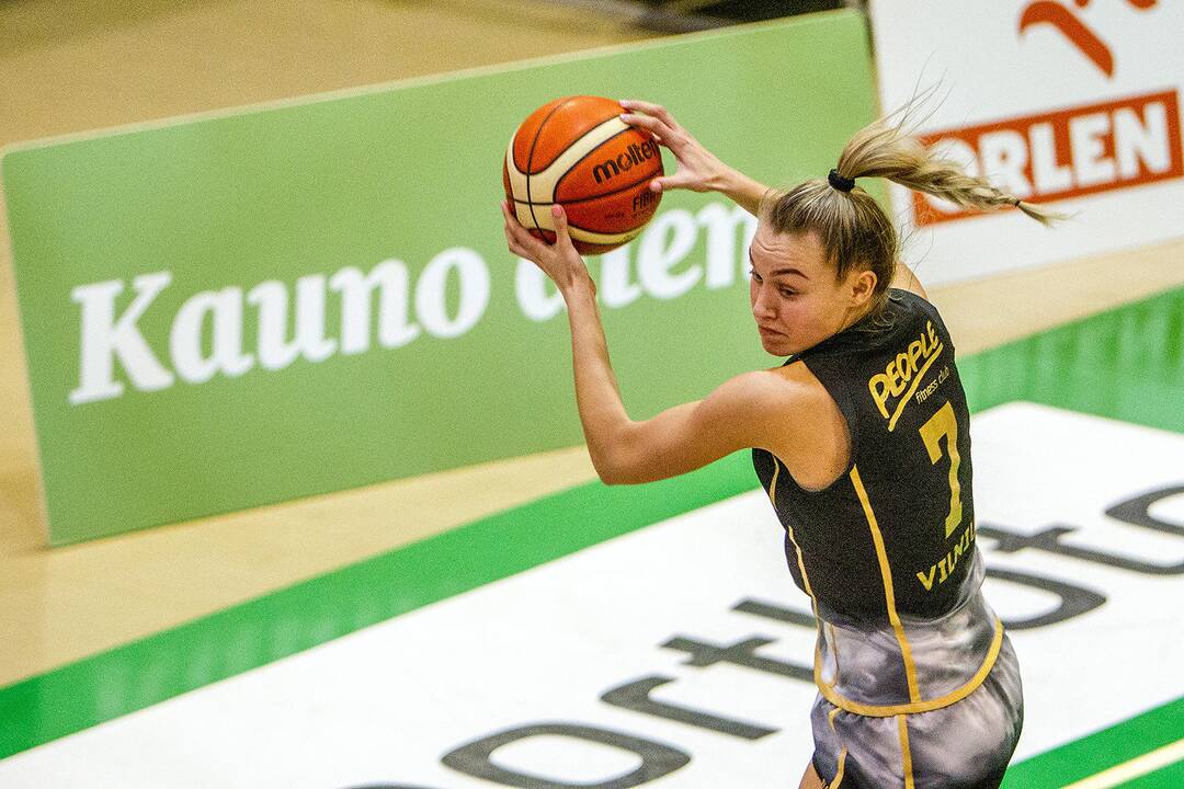 Moterų lyga: „Aistės-LSMU“ – „Kibirkštis“ 66:63