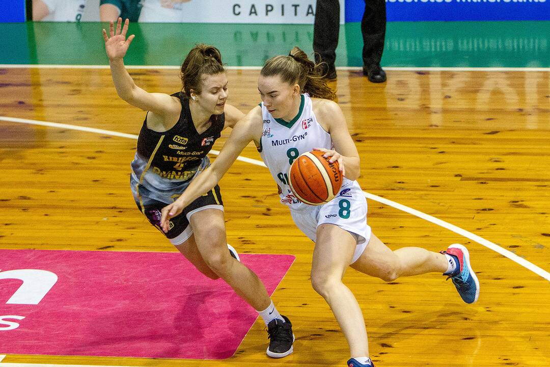 Moterų lyga: „Aistės-LSMU“ – „Kibirkštis“ 66:63