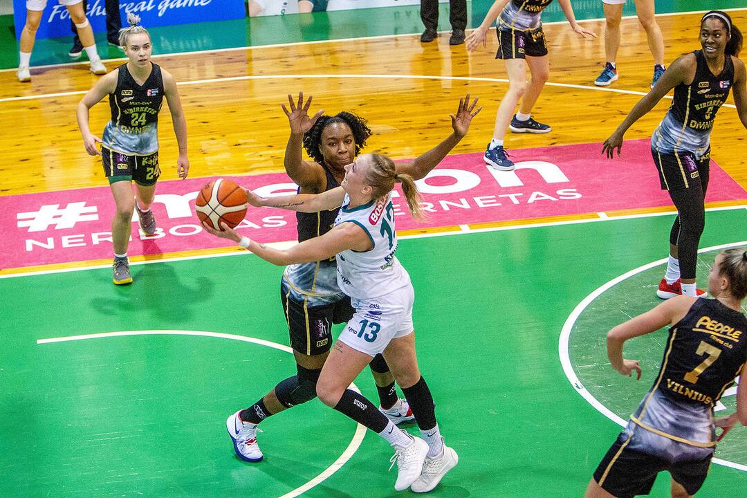 Moterų lyga: „Aistės-LSMU“ – „Kibirkštis“ 66:63