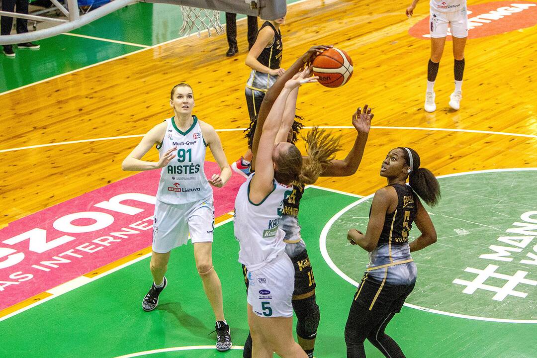 Moterų lyga: „Aistės-LSMU“ – „Kibirkštis“ 66:63