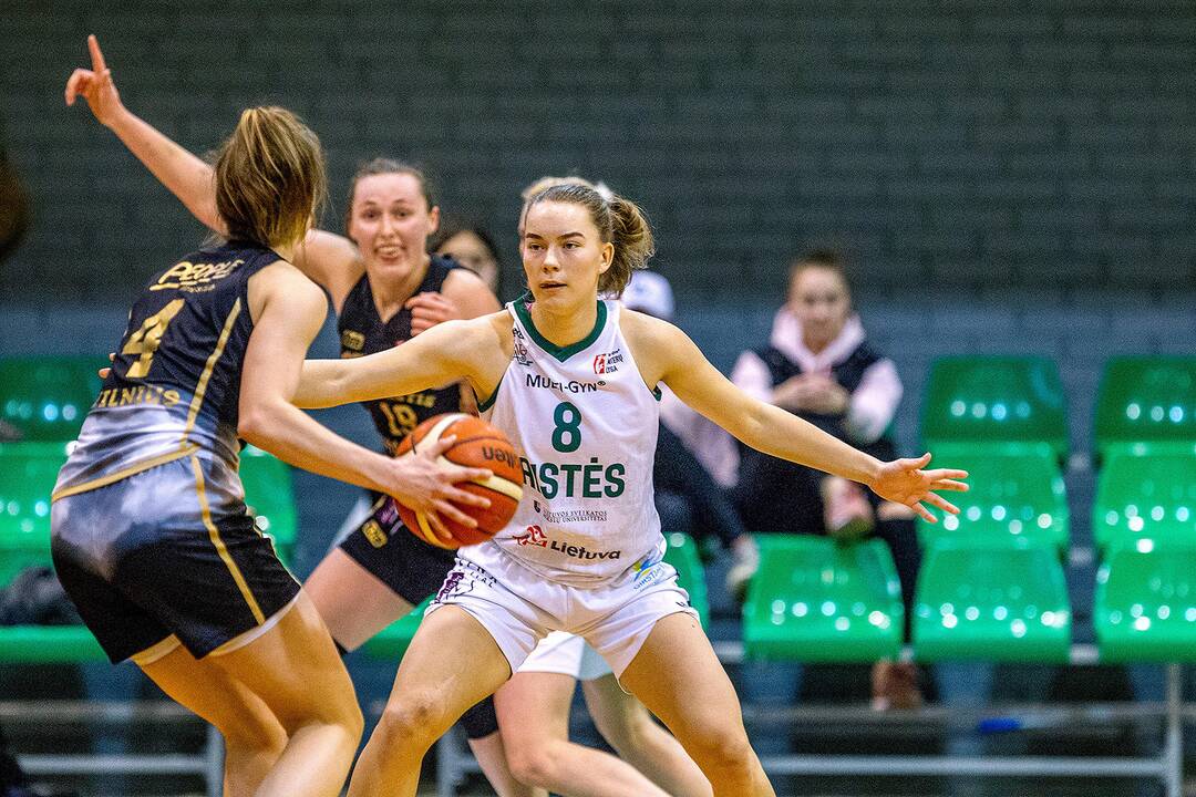 Moterų lyga: „Aistės-LSMU“ – „Kibirkštis“ 66:63