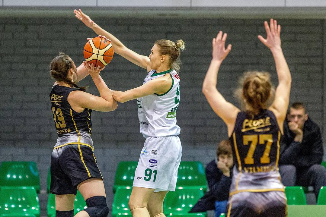 Moterų lyga: „Aistės-LSMU“ – „Kibirkštis“ 66:63