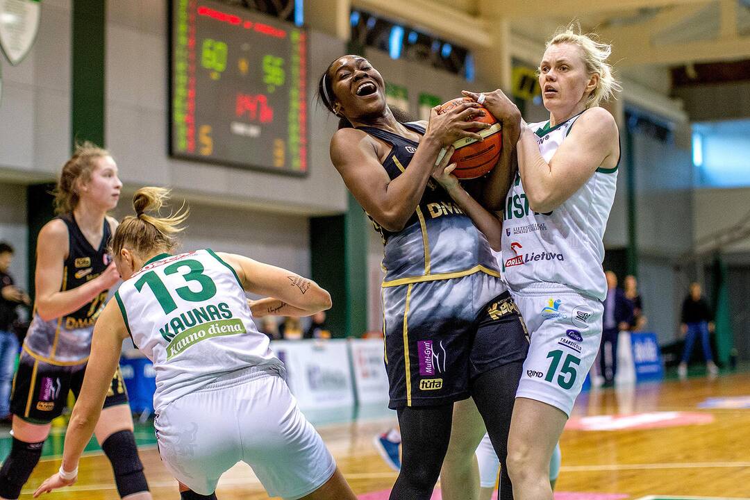 Moterų lyga: „Aistės-LSMU“ – „Kibirkštis“ 66:63