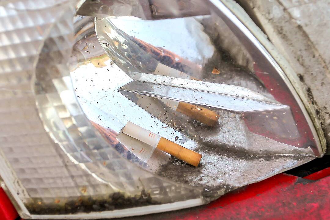 Apleisti automobiliai stovėjimo aikštelėje Žaliakalnyje