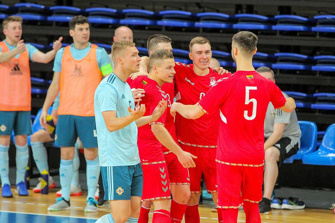 Futsalas: Lietuva – Šiaurės Airija 5:1