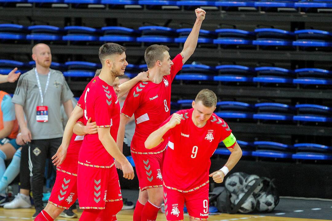 Futsalas: Lietuva – Šiaurės Airija 5:1